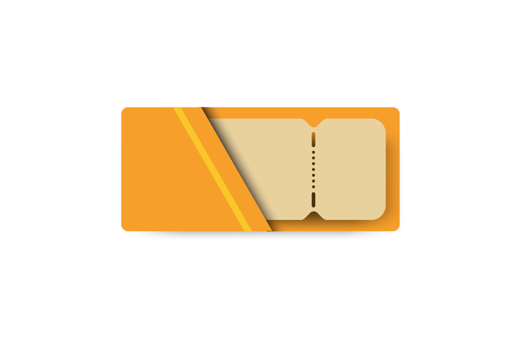 Blank envelope with coupon template graphic