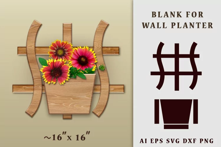 Blank for wall planter