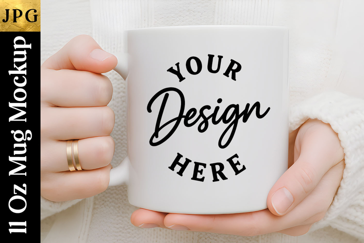 Blank Mug Mockup JPG | Coffee Cup Sublimation