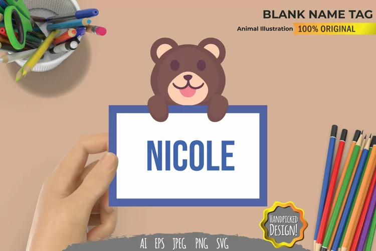 Animal Blank Name Tag