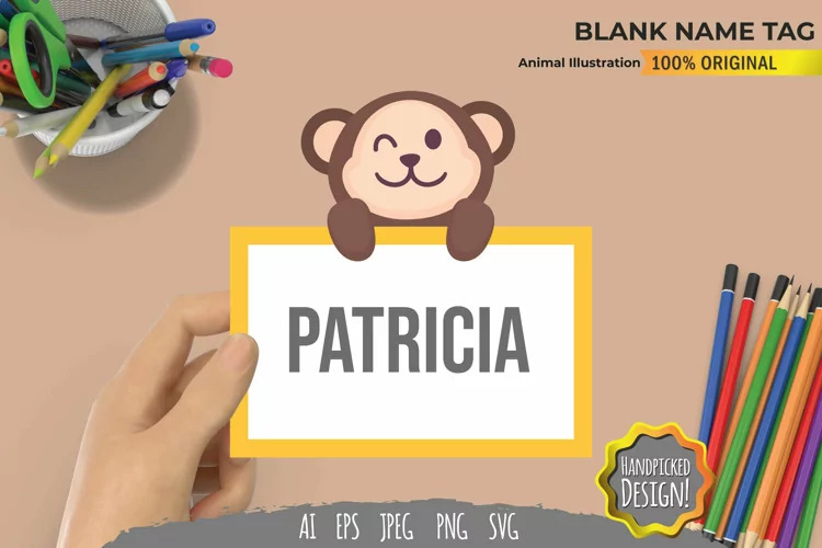 Animal Blank Name Tag