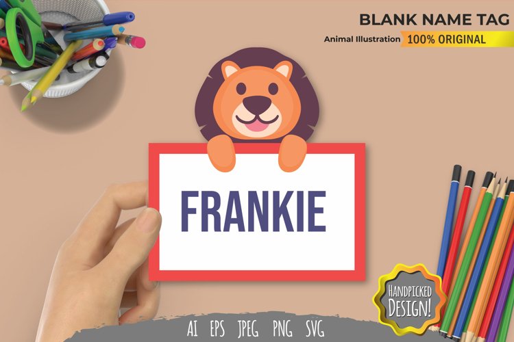 Animal Blank Name Tag