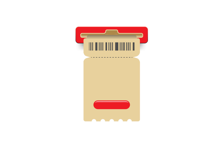 Blank voucher and coupon template promotion isolated