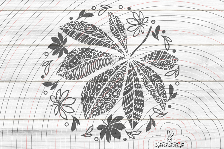 Leaves Deco Cutting file SVG DXF