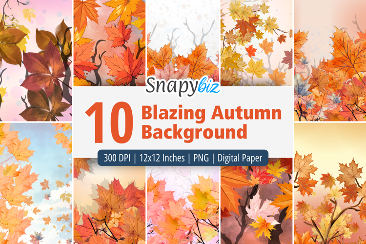 Fall Autumn Seamless Digital Background