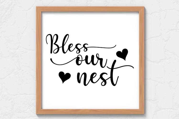 Bless our nest SVG, Farm House Sign SVG