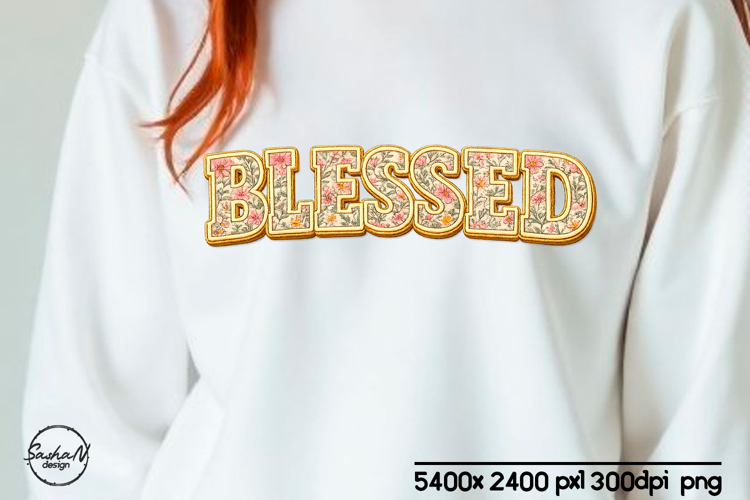 Blessed Christian sublimation designs