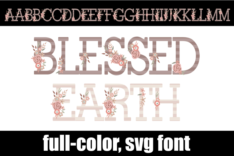 Blessed Earth Color Font