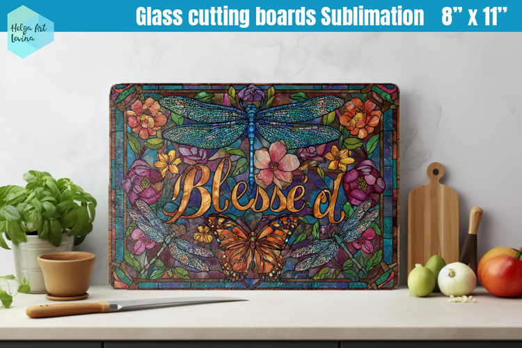 Glass Cutting Boards Kitchen | dragonflies PNG