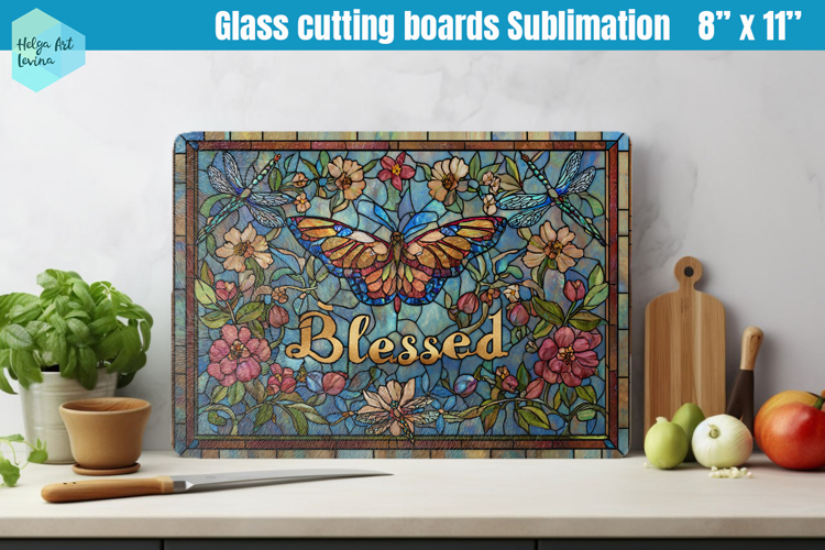 Glass Cutting Boards Kitchen | Blessed PNG