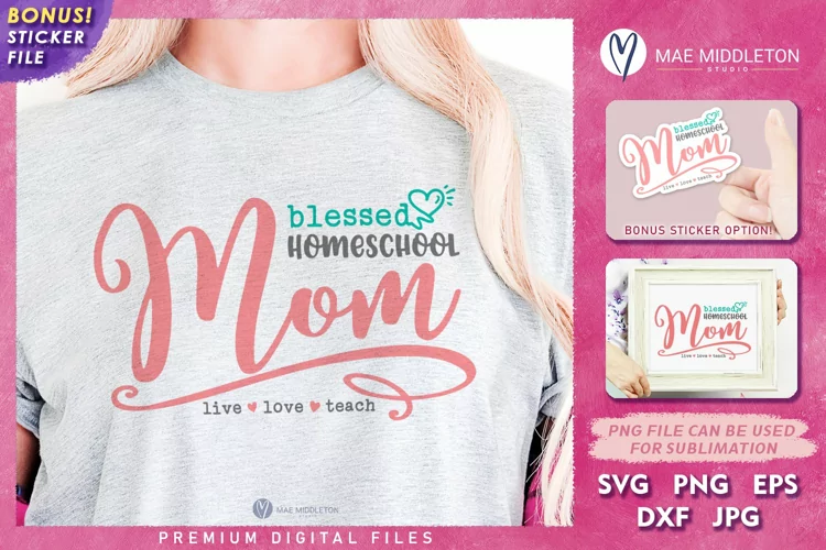 Homeschool Mom Life | Mom Teacher Quote SVG