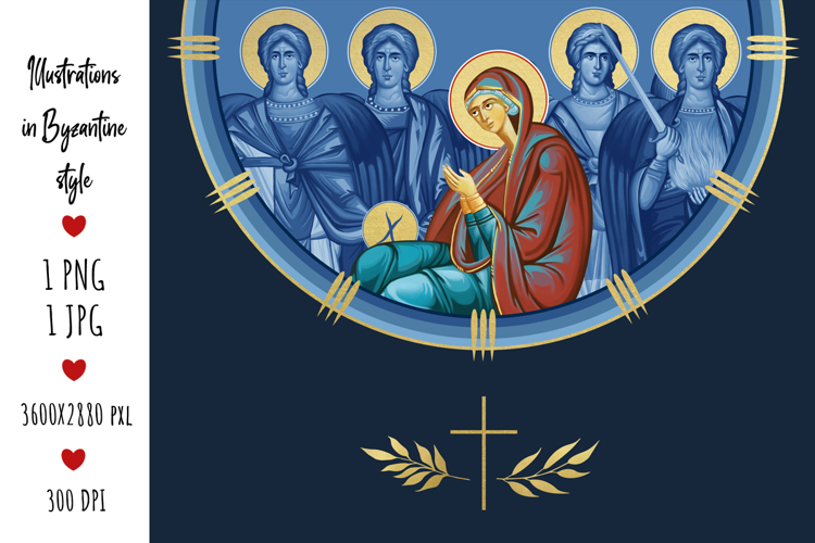 Blessed Mary and 4 Cardinal Points