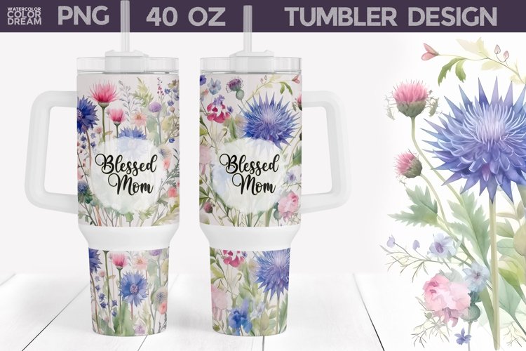 Mom Tumbler Sublimation | 40 Oz Tumble Wrap example image 1