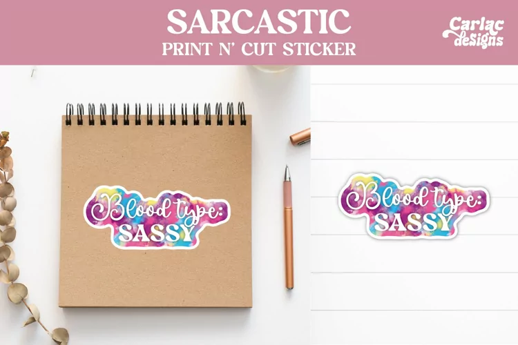 Funny Stickers, Sarcastic Stickers, Bloody Type Sassy