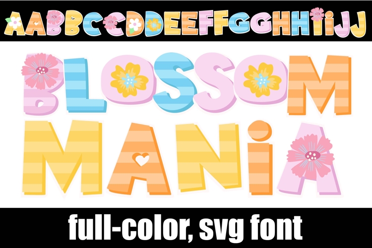 Blossom-mania Pastel Color Font