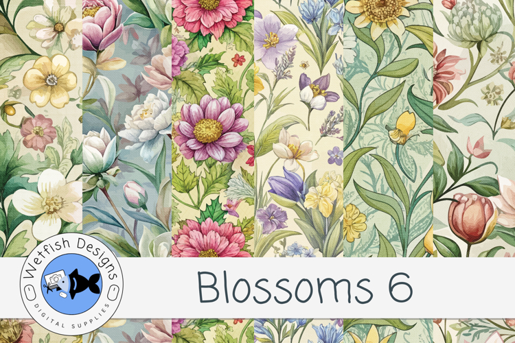 Blossoms Paper Pack 6