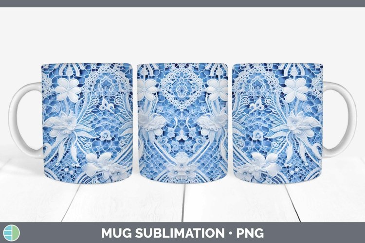 GorgeousBlue 01 Mug Wrap design.
