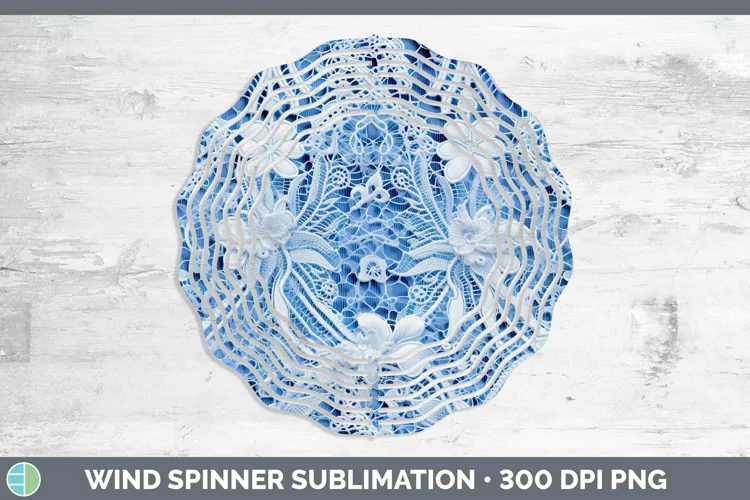 Blue 01 Wind Spinner | Sublimation Spinner Designs