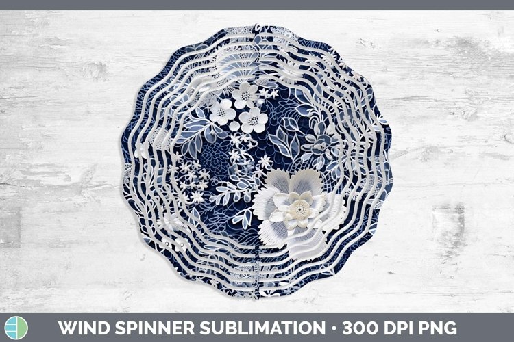 GorgeousBlue 02 Wind Spinner design.
