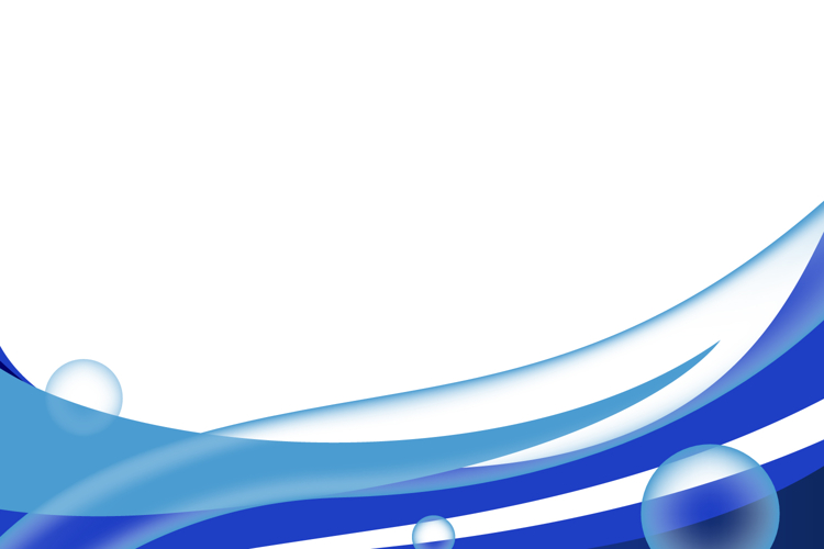 Blue abstract dynamic wave decoration element design