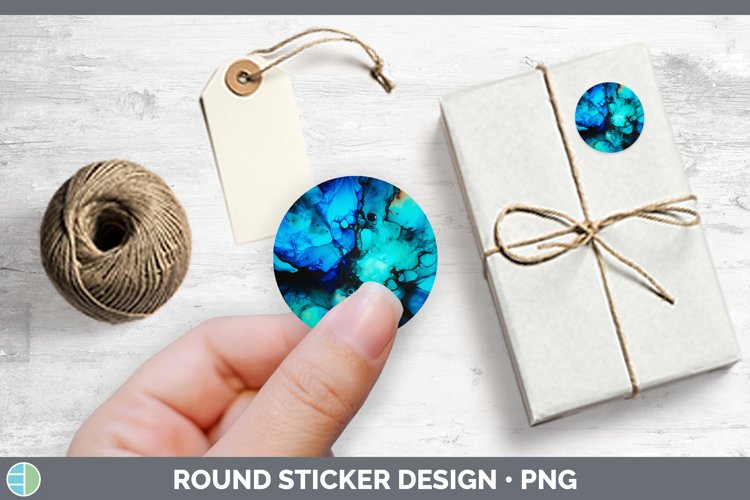 GorgeousBlue Stickers design.