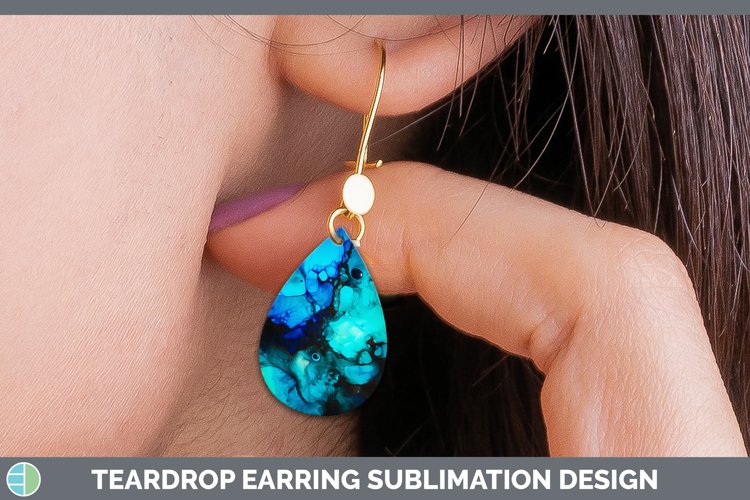 GorgeousBlue Teardrop Earrings design.