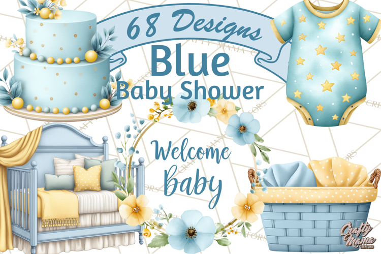 Baby Nursery Clipart PNG, Baby Shower Items, Baby Essentials
