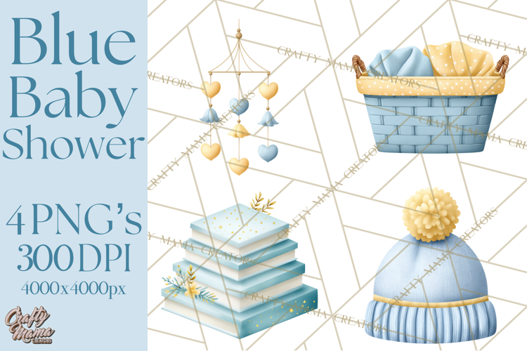 Baby Nursery Clipart PNG, Baby Shower Items, Baby Essentials