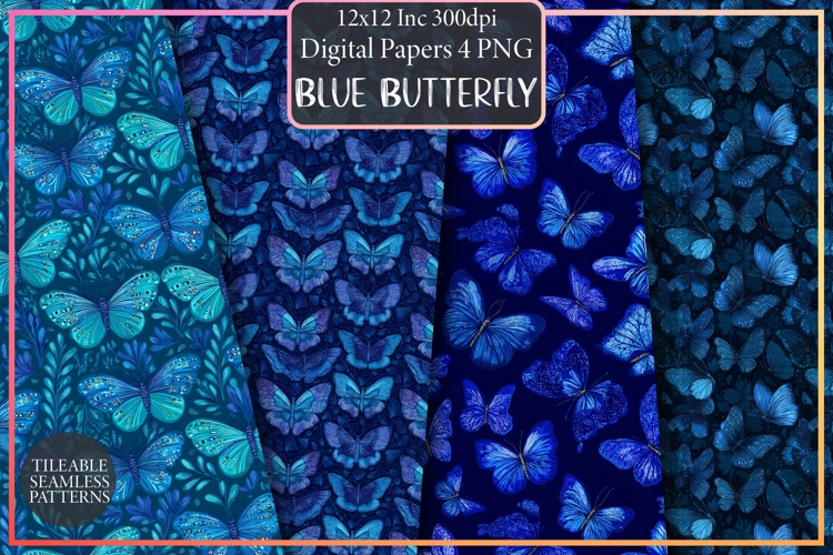 Blue Butterfly Patterns