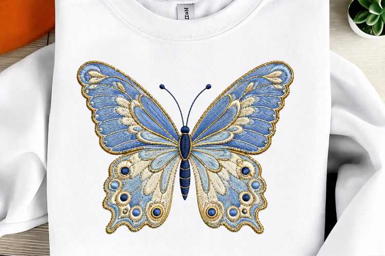 Blue Butterfly PNG Design