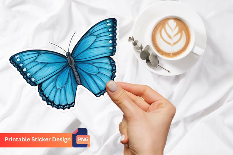 Blue Butterfly Clipart Image 20