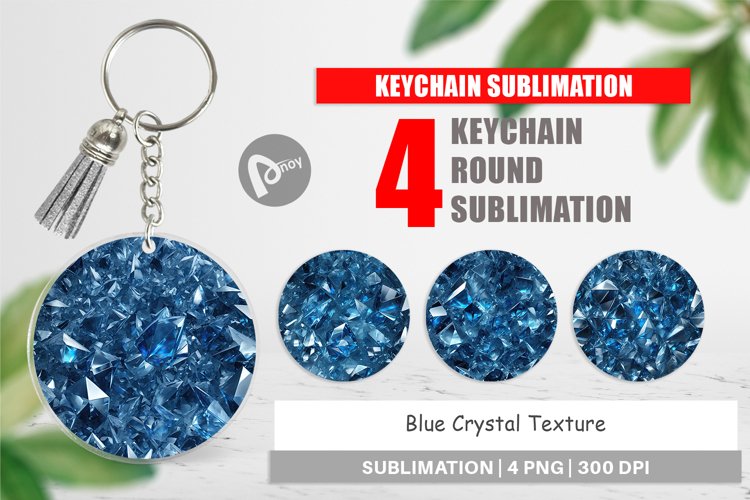 Keychain Blue Crystal
