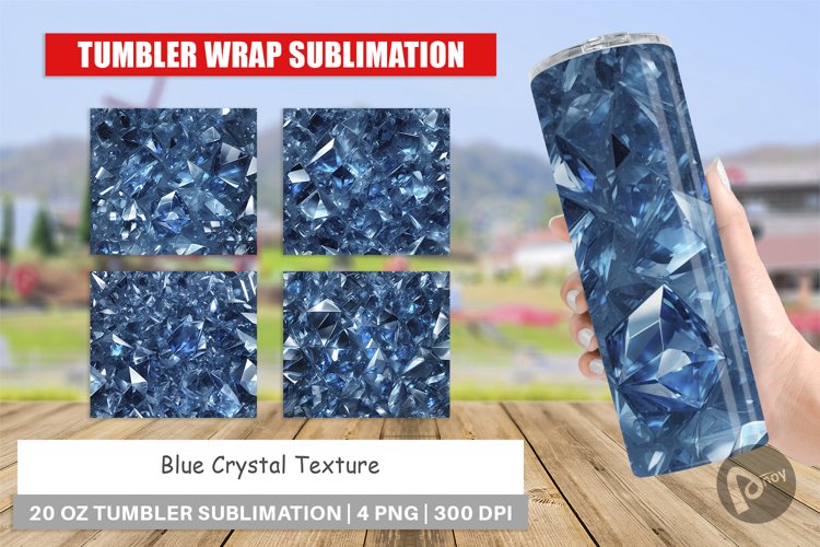 Tumbler Wrap Blue Crystal