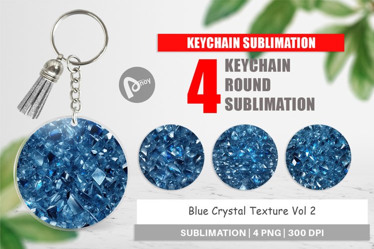 Keychain Blue Crystal