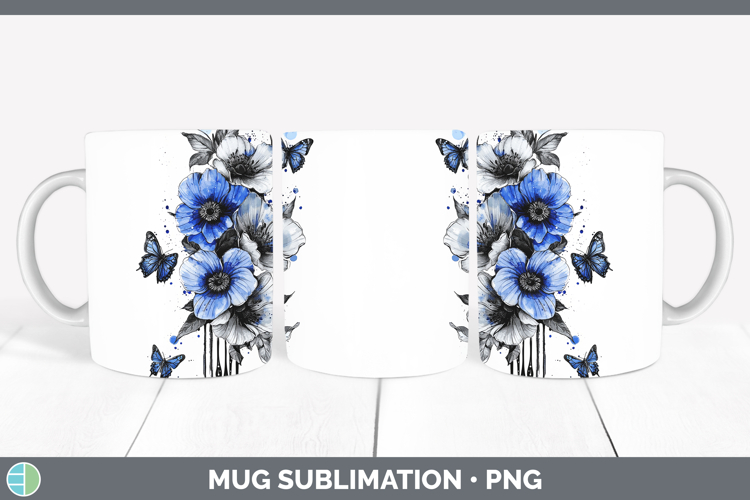 Blue Flowers Clipart Image 14