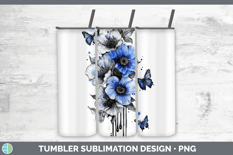 Blue Flowers Clipart Image 5