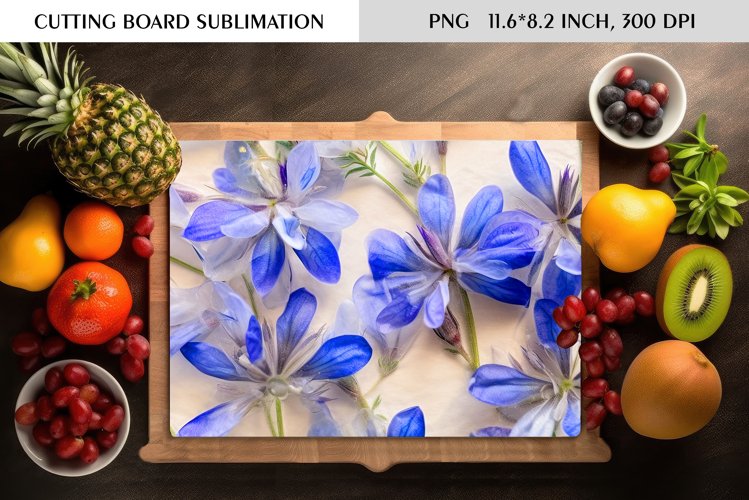 Summer Wild Flowers Design|Cutting Board Sublimation