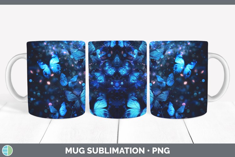 GorgeousBlue Mug Wrap design.