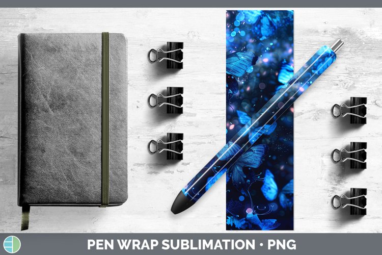 GorgeousBlue Pen Wrap design.