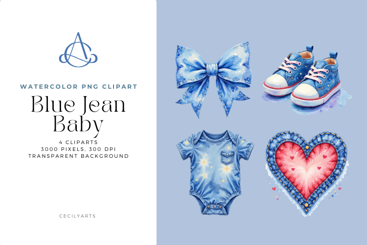 Blue Jean Baby Cliparts
