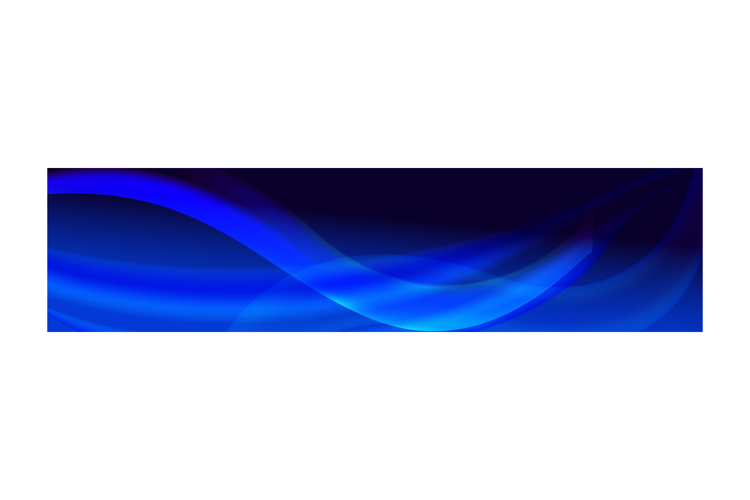 Blue linkedin cover and banner template concept