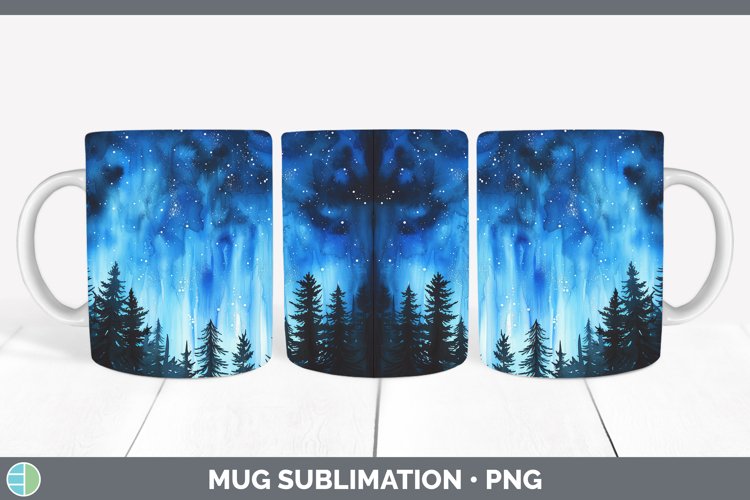 GorgeousBlue Mug Wrap design.