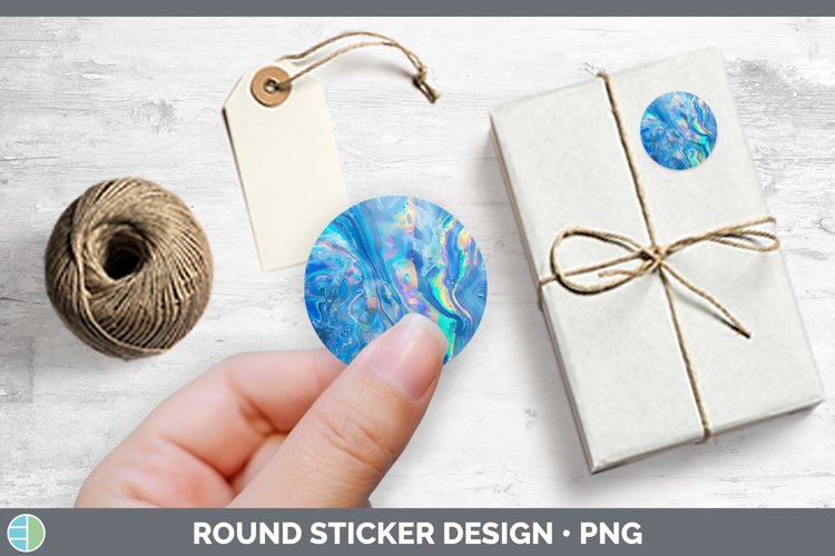 GorgeousBlue Stickers design.