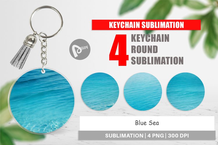 Keychain Blue Sea