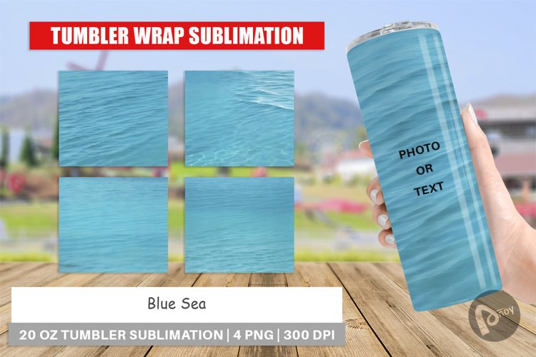 Tumbler Sublimation Wra Blue Seap