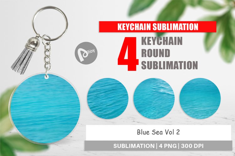 Keychain Blue Sea