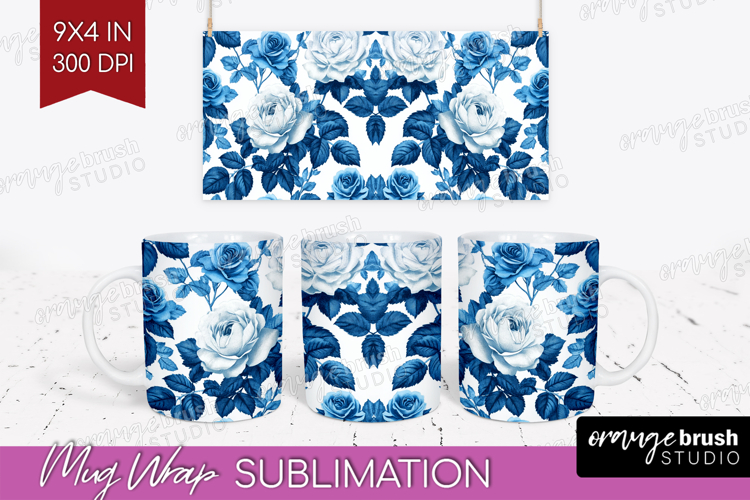 Blue Flowers Clipart Image 3
