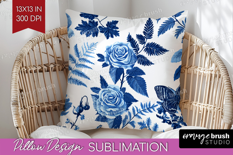 Blue Flowers Clipart Image 4