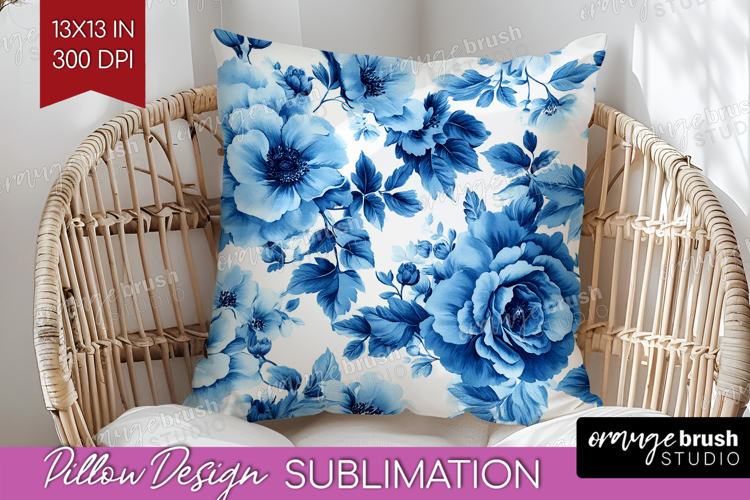 Blue Flowers Clipart Image 2