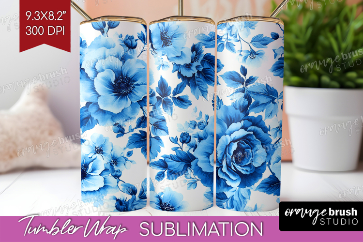 Blue Flowers Clipart Image 9